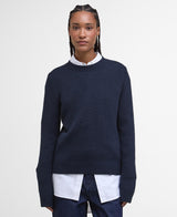 Woodhouse Wool-Cashmere Crew Neck Jumper - Navy