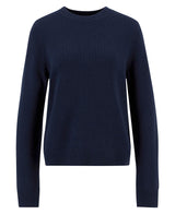 Woodhouse Wool-Cashmere Crew Neck Jumper - Navy