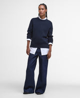 Woodhouse Wool-Cashmere Crew Neck Jumper - Navy