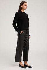 SPRWMN Cropped Baggy Pants - Black