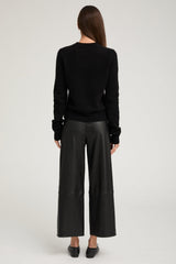 SPRWMN Cropped Baggy Pants - Black