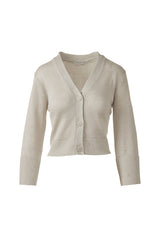 Vee Button Cardigan - Oak Hall