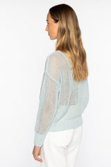 Open Texture Lurex Crew - Oak Hall