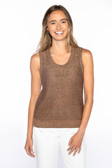 Open Texture Lurex Tank - Oak Hall
