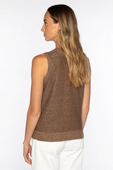Open Texture Lurex Tank - Oak Hall