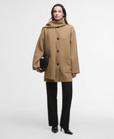 Barbour Clementine Wool Scarf Coat - Camel