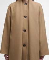 Barbour Clementine Wool Scarf Coat - Camel