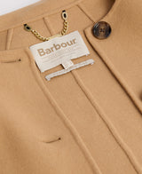 Barbour Clementine Wool Scarf Coat - Camel