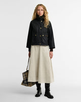 Barbour Cropped Beadnell Waxed Jacket - Sage/Ancient
