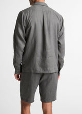 Linen Long Sleeve Garage Shirt - Oak Hall