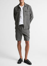 Linen Long Sleeve Garage Shirt - Oak Hall