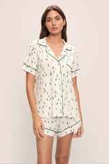 Gisele Printed TENCEL Modal Relaxed Short PJ Set