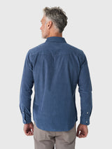 Criquet Cord Snap Shirt - Slate Blue