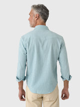 Criquet Seersucker Performance Pearl Snap - Gingham Seersucker - Blue
