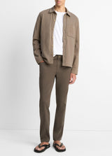 Sueded Jersey Long Sleeve Shirt Jacket