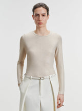 Soft Touch Metallic L/S Crewneck