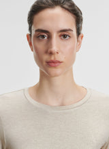 Soft Touch Metallic L/S Crewneck