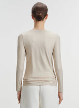 Soft Touch Metallic L/S Crewneck