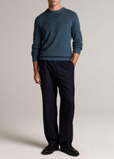 Merino Mesh Long Sleeve Crew - Oak Hall