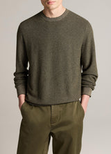 Geo Jacquard Long Sleeve Crew