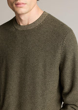 Geo Jacquard Long Sleeve Crew