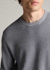 Geo Jacquard Long Sleeve Crew