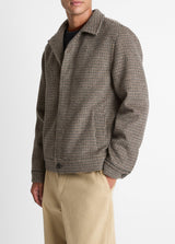Houndstooth Bomber Jacket