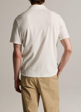 Mesh Knit Snap Short Sleeve Polo