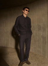 Twill Tailored Shirt Jacket
