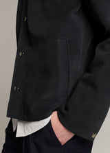 Split Suede Coaches Jacket