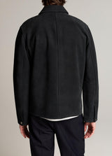 Split Suede Coaches Jacket
