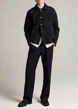 Split Suede Coaches Jacket