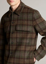 Plaid Splittable Shirt Jacket