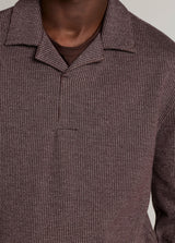 Blurred Birdseye Long Sleeve Johnny