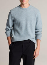 Brushed Waffle Long Sleeve Crew - Oak Hall
