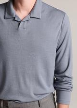 Wool Interlock Long Sleeve Johnny Polo