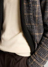 Plaid Sherpa Lined Shirt Jacket
