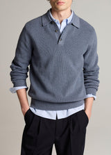 Heirloom Shaker Long Sleeve Polo