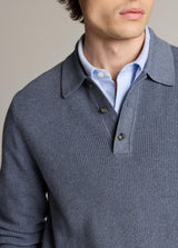 Heirloom Shaker Long Sleeve Polo