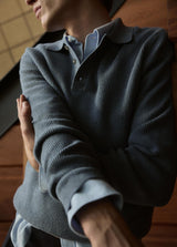 Heirloom Shaker Long Sleeve Polo