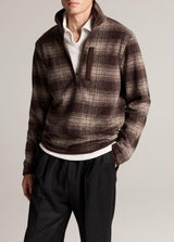 Donegal Plaid Half Zip - Oak Hall
