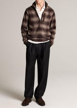 Donegal Plaid Half Zip - Oak Hall