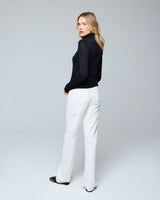 Majestic Filatures Stretch Cashmere Long Sleeve Turtleneck - Noir