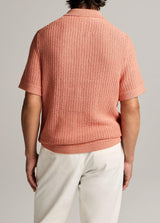 Crochet Short Sleeve Button Down