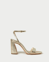 Malia Curved Heel Simple Sandal With Ankle Wrap
