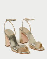 Malia Curved Heel Simple Sandal With Ankle Wrap