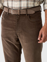 Faherty Stretch Terry Corduroy 5 Pocket - Coast Brown