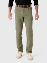 Faherty Stretch Terry 5Pocket - Island Olive