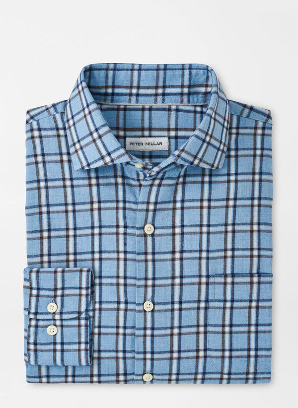 Nelson Crown Flannel Cotton-Stretch Sport Shirt