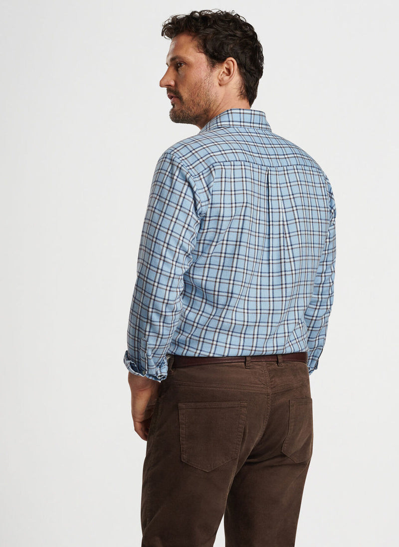 Nelson Crown Flannel Cotton-Stretch Sport Shirt